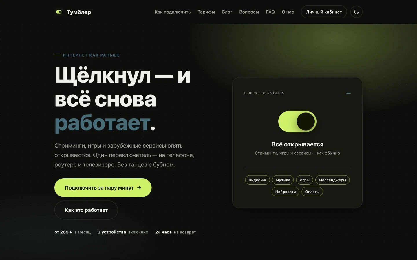 Сайт Сервис и Telegram-бот